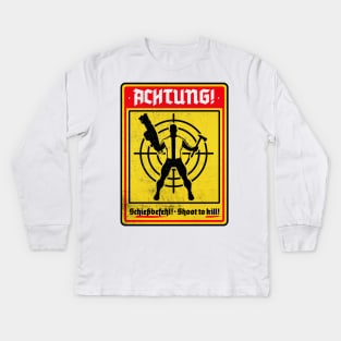 Achtung! (Scratch) Kids Long Sleeve T-Shirt